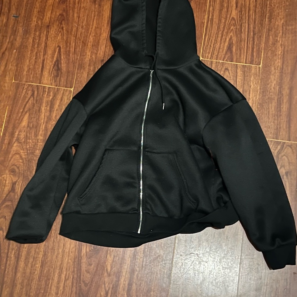 Women’s Black Zip-Up Hoodie